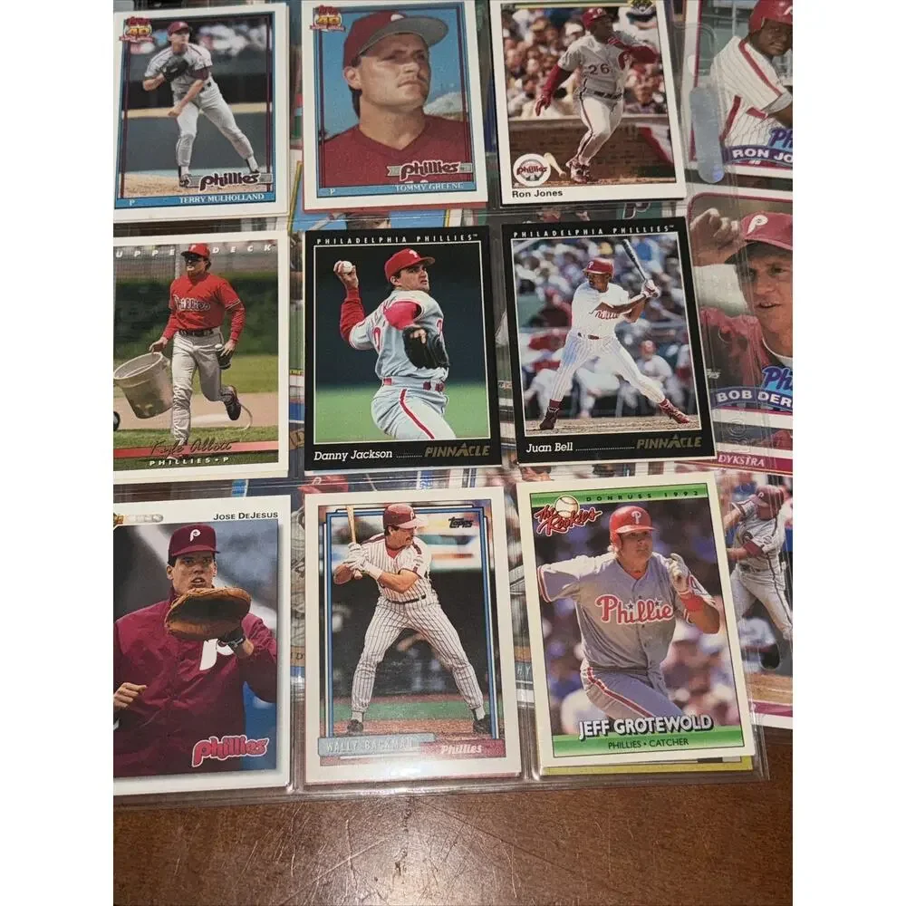 Philadelphia Phillies Lot Baseball Cards Mike Lieberthal Dale Murphy Maddux